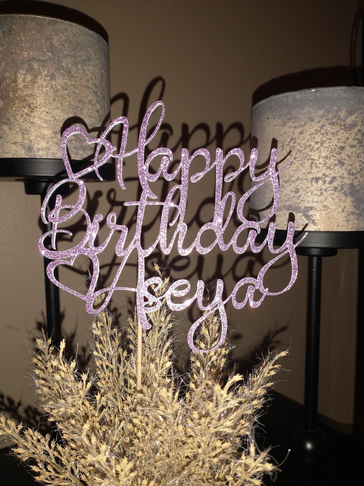 Happy Birthday Cake Topper, Custom Cake topper, Personalized Cake Topper, Cake Topper for Birthday.