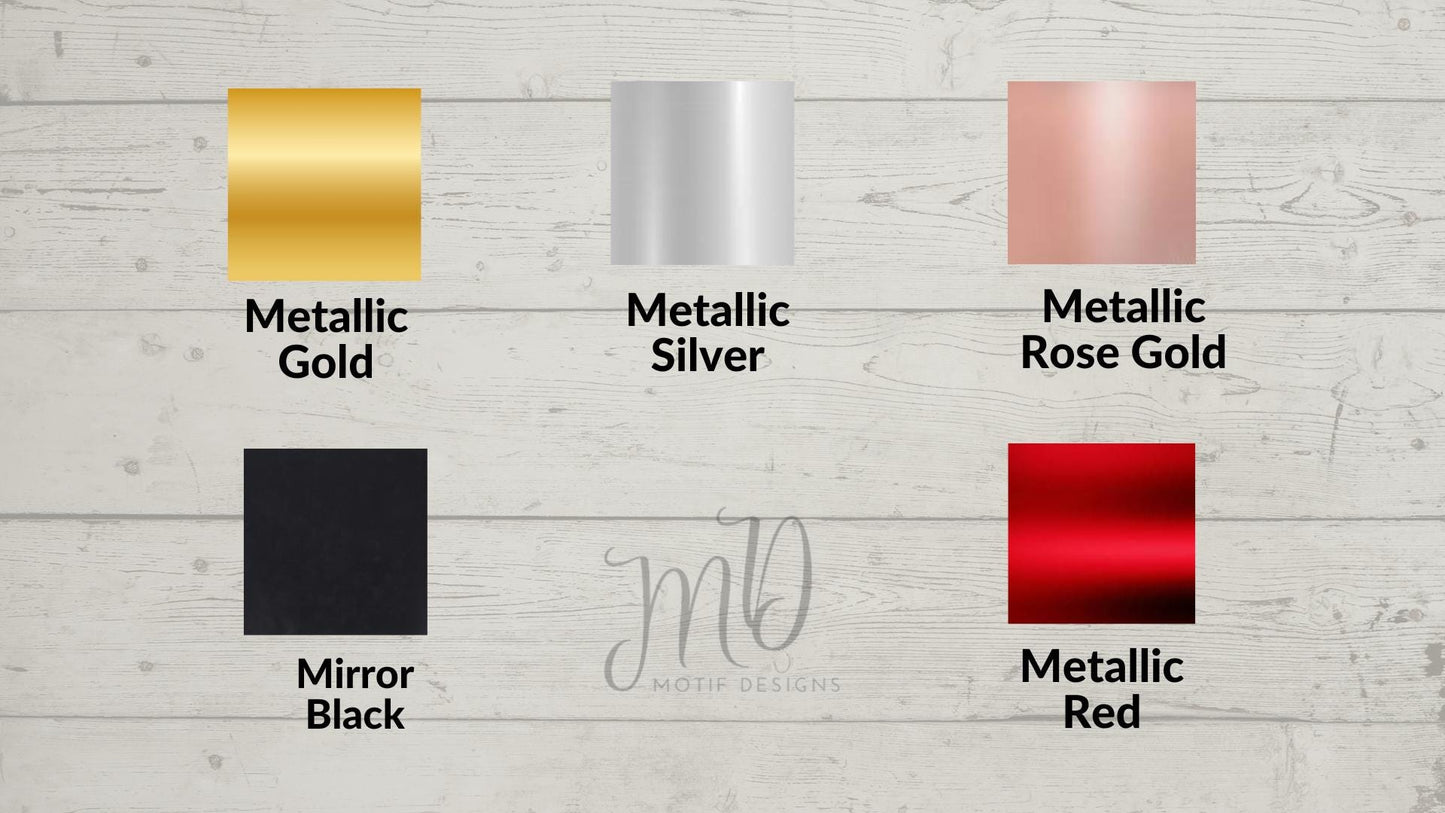 Personalized Metallic Cake Charm, Custom Name & Age