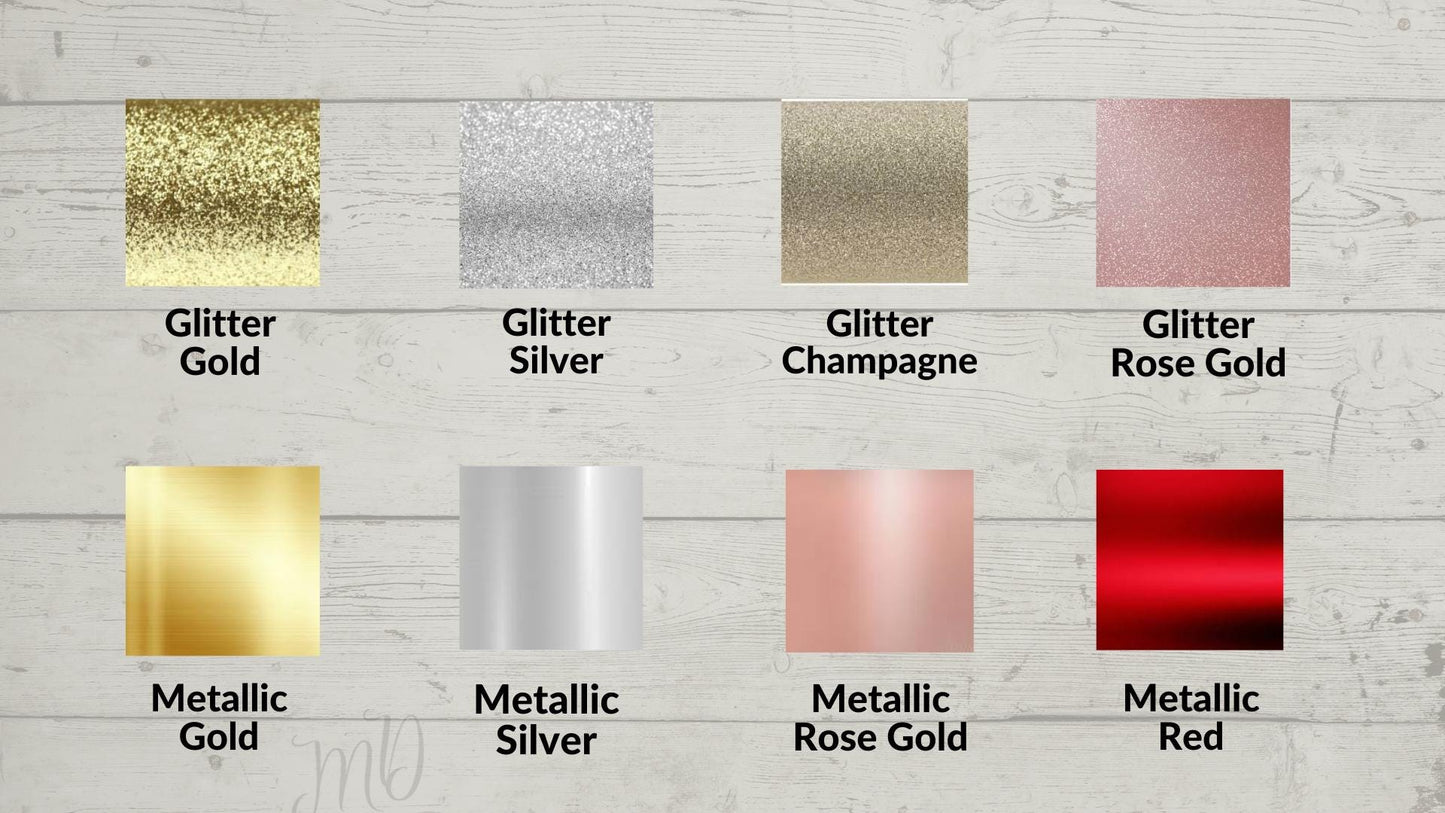 Glitter Cheers to the New Year Cake Topper, Party Decoration