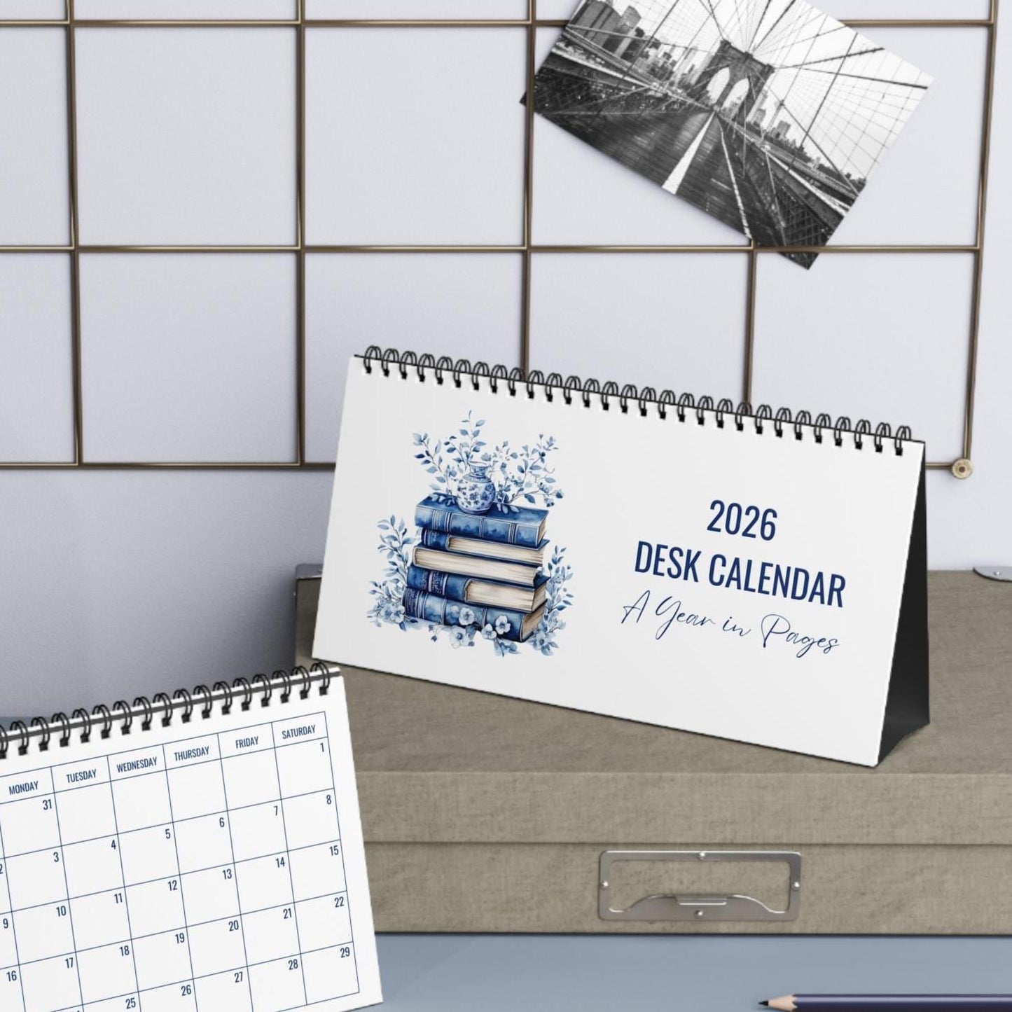 2026 Desktop Calendar for Readers, Book Lover Quotes, Monthly Reading Inspiration, Gift for Readers.