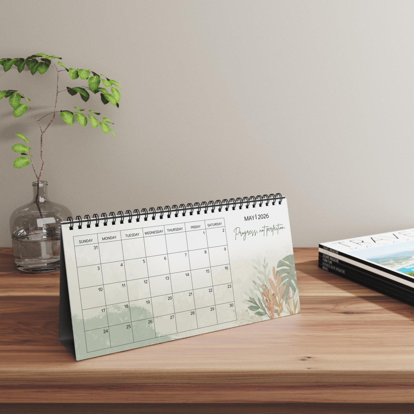 2026 Desk Calendar, Daily Inspiration Quotes, Positive Affirmations, Minimalist Desk Decor Gift