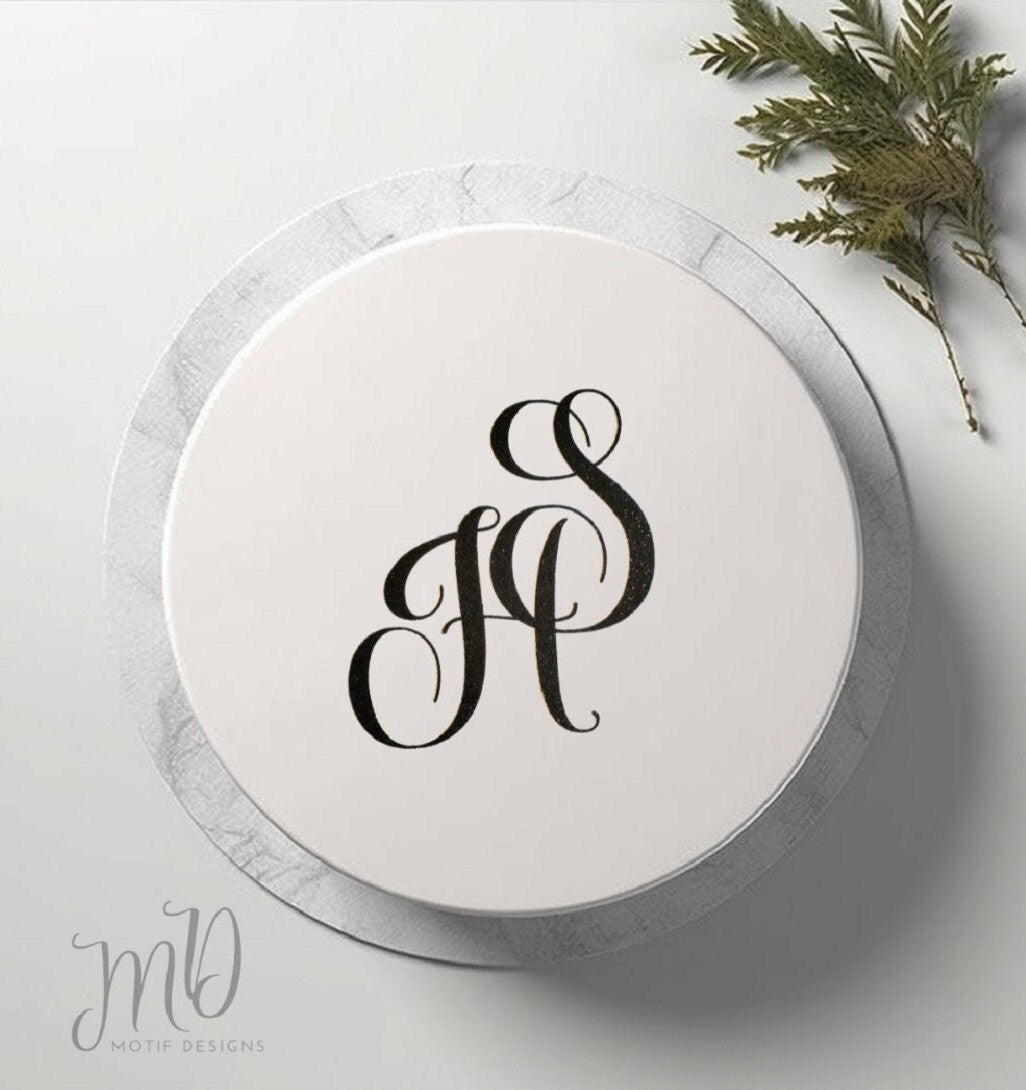 Custom Initials Cake Charm, Anniversary, Engagement