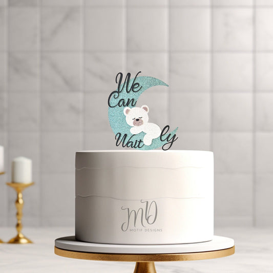 We Can Bearly Wait Cake Topper, Baby Shower Decor