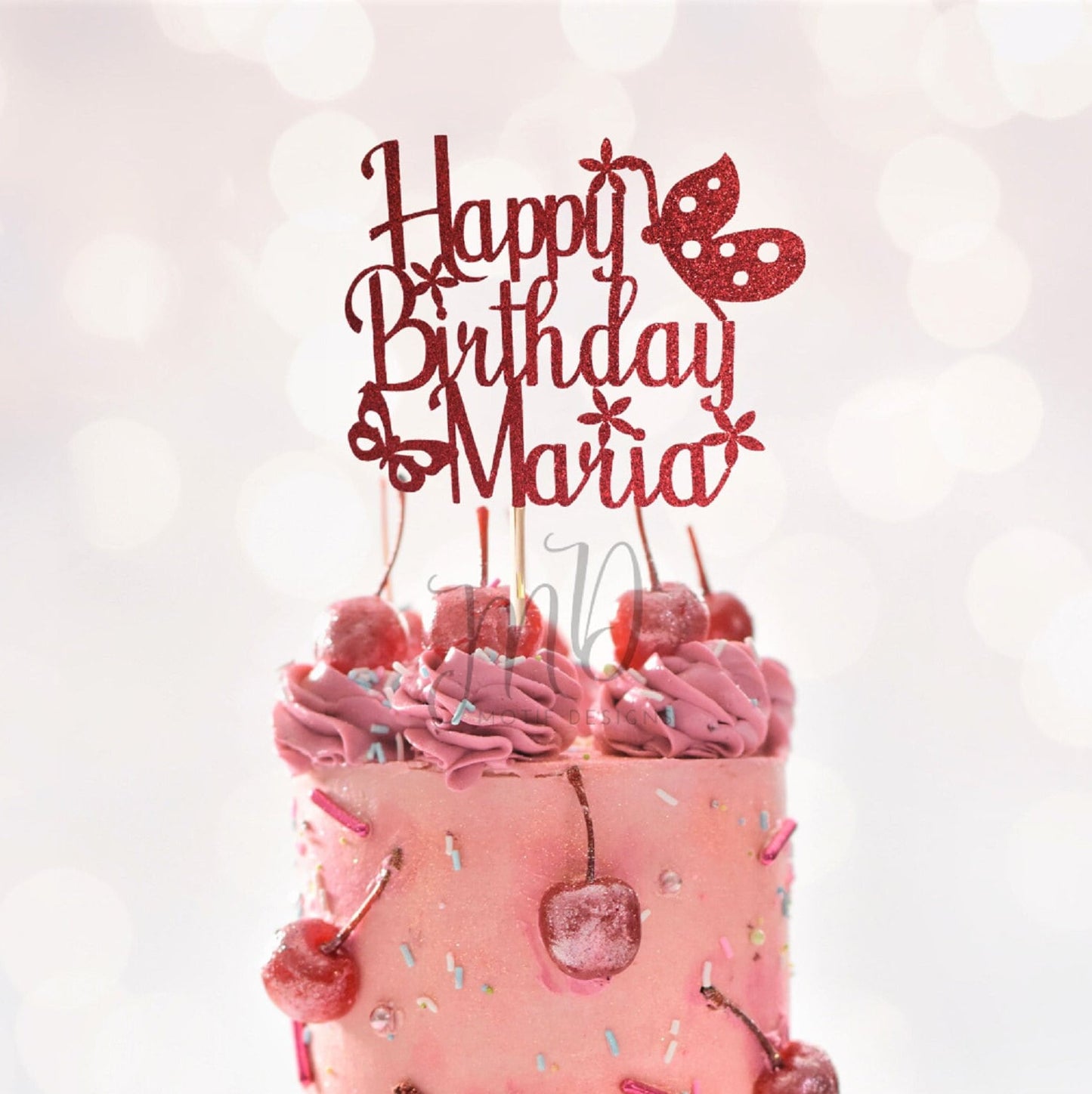 Happy Birthday Cake Topper, Personalized Cake Topper, Custom Cake Topper, Birthday Cake Topper.