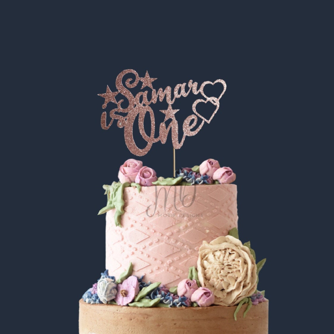 Name is One Cake Topper, Custom First Birthday Cake Topper, First Birthday Cake Topper, First Year Cake Topper, Personalized Cake Topper.