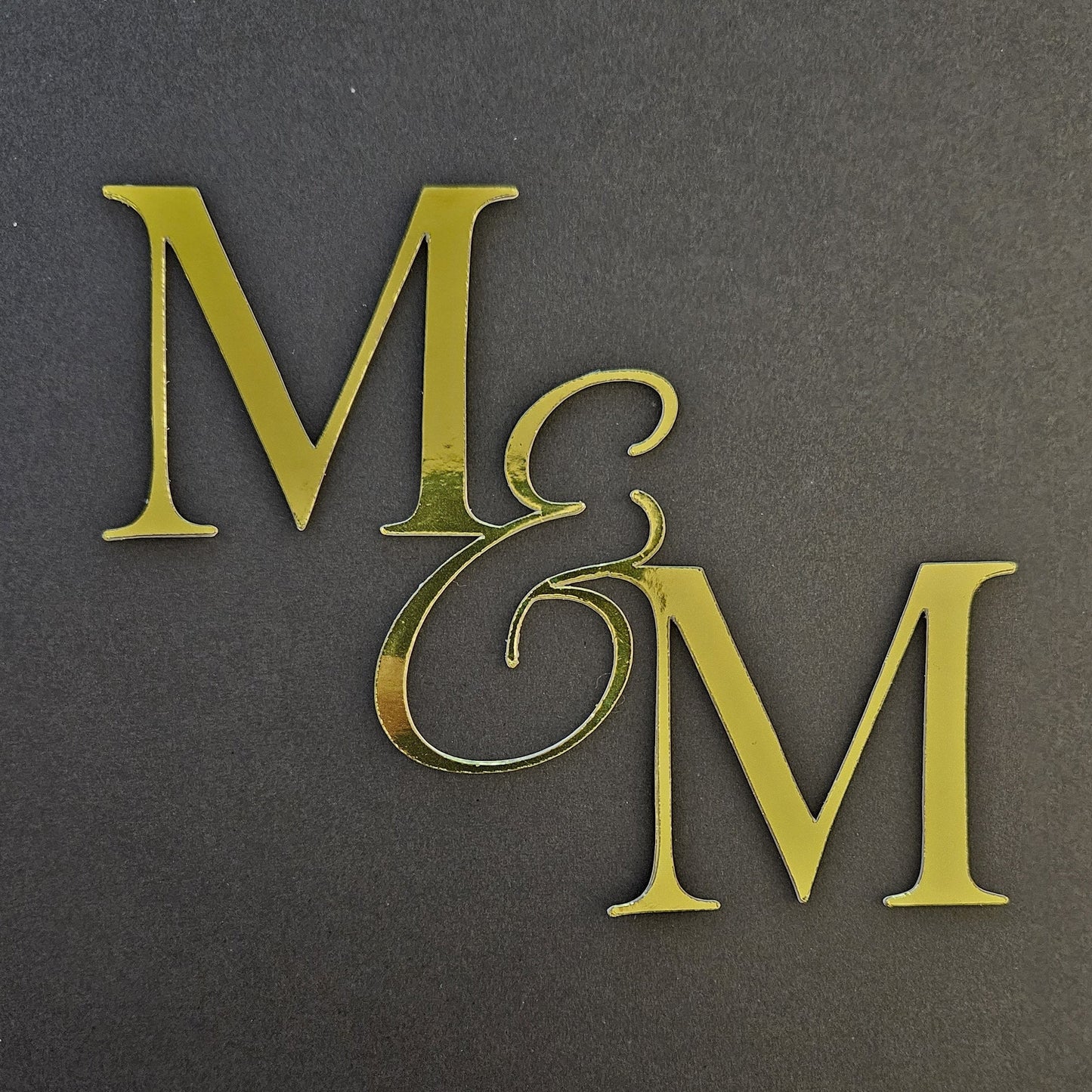 Custom Initials Cake Charm, Wedding Cake Topper